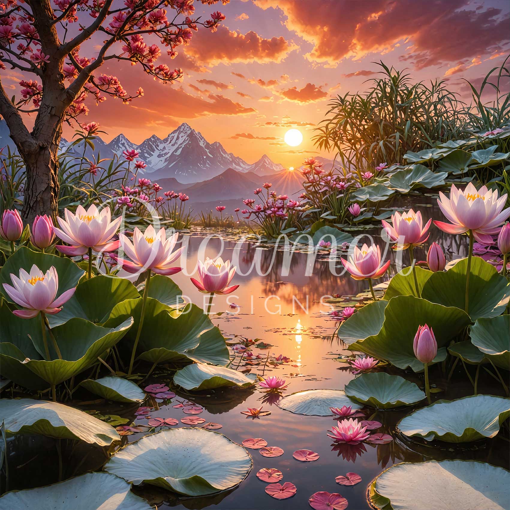 Lotus Sunset
