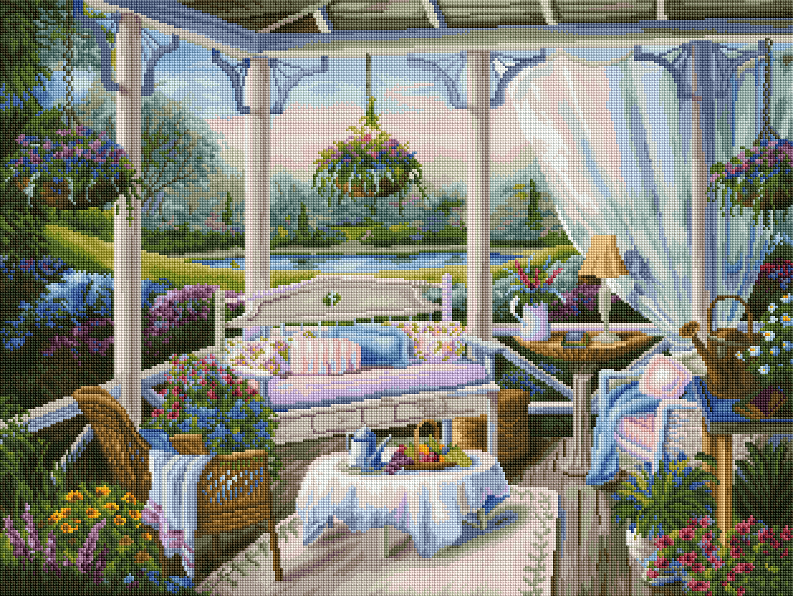 Patio with Flowers - Image 2